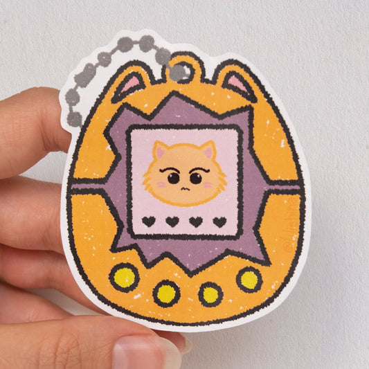 Kitty Tamagotchi Sticker
