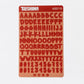 Set Stickers Letras