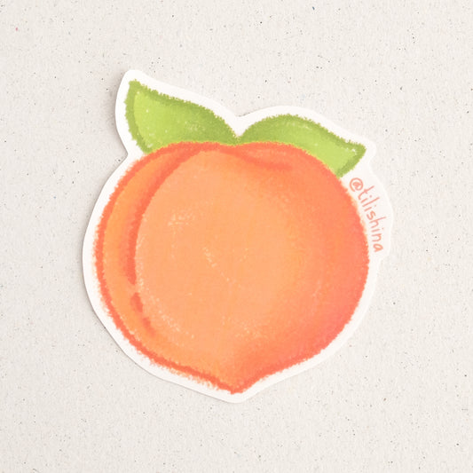 Peach Sticker